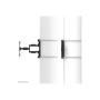 Neomounts Pillar Mount , WL40S-910BL16 , Levelling, tilt, swivel, depth , 40-70 , Maximum weight (capacity) 45 kg , Black