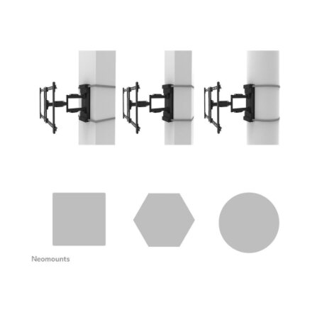 Neomounts Pillar Mount , WL40S-910BL16 , Levelling, tilt, swivel, depth , 40-70 , Maximum weight (capacity) 45 kg , Black
