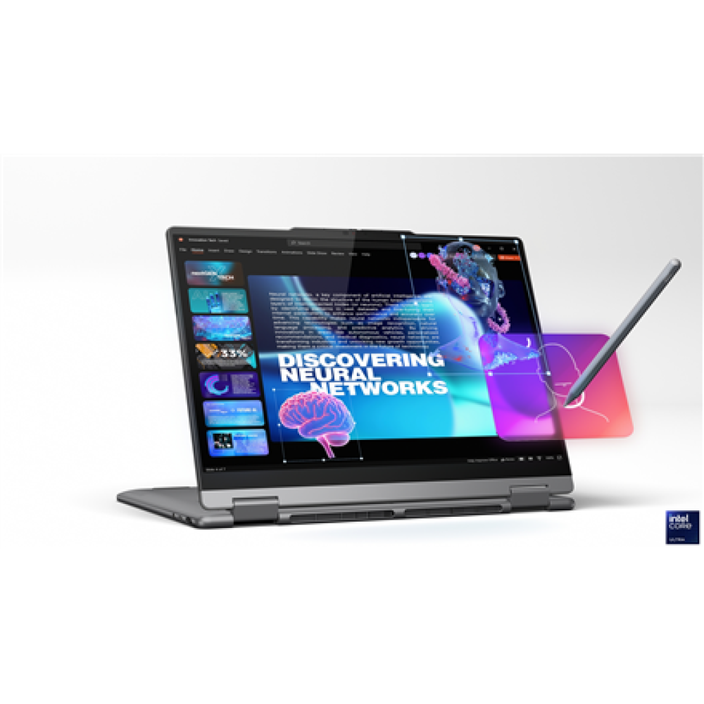 Lenovo Yoga 7 2-in-1 14ILL10 , Luna Grey , 14 , OLED , Touchscreen , WUXGA , 1920 x 1200 pixels , Intel Core Ultra 7 , 256V , 16 GB , Soldered LPDDR5x , Solid-state drive capacity 512 GB , Intel Arc Graphics 140V , Windows 11 Home , 802.11be , Bluetooth v