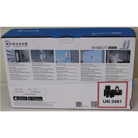 SALE OUT. , Ecovacs Windows Cleaner Robot , WINBOT MINI GREY , Corded , Grey , DAMAGED PACKAGING