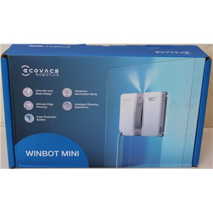 SALE OUT. , Ecovacs Windows Cleaner Robot , WINBOT MINI GREY , Corded , Grey , DAMAGED PACKAGING