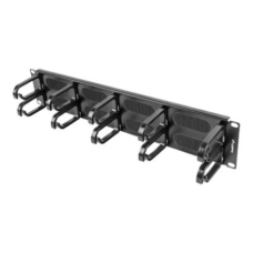 Lanberg 19 cable management brush panel 10 rings - type B 2U, black , Lanberg