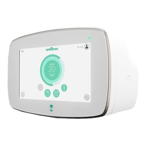 Wallbox , Commander 2 Electric Vehicle charger, 5 meter cable Type 2 , 22 kW , Wi-Fi, Bluetooth, Ethernet, 4G (optional) , Premium feel charging station equiped with 7” Touchscreen for Public and Private charging scenarios. Like all other Wallbox models i