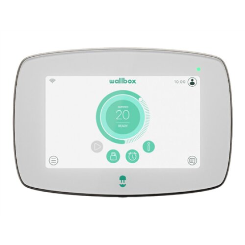 Wallbox , Commander 2 Electric Vehicle charger, 5 meter cable Type 2 , 22 kW , Wi-Fi, Bluetooth, Ethernet, 4G (optional) , Premium feel charging station equiped with 7” Touchscreen for Public and Private charging scenarios. Like all other Wallbox models i