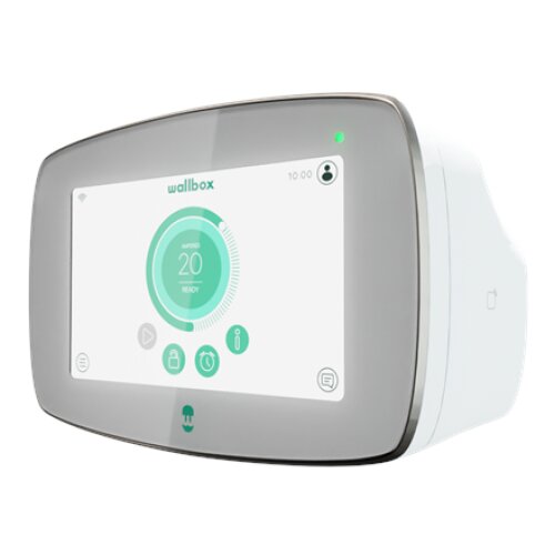 Wallbox , Commander 2 Electric Vehicle charger, 5 meter cable Type 2 , 22 kW , Wi-Fi, Bluetooth, Ethernet, 4G (optional) , Premium feel charging station equiped with 7” Touchscreen for Public and Private charging scenarios. Like all other Wallbox models i