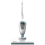 BLACK & DECKER Steam mop , FSM13E1-QS , Power 1300 W , Water tank capacity 0.38 L , White
