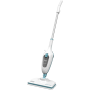 BLACK & DECKER Steam mop , FSM13E1-QS , Power 1300 W , Water tank capacity 0.38 L , White