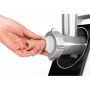 Bosch , Meat mincer , MFW3850B , White , 1800 W , Number of speeds 2 , Throughput (kg/min) 2 , Shredder with 4 drums for: slicing, potato grating, coarse grating and fine grating; Citrus press; Discs: 2,7 / 4 / 8; Sausage horn; Kebbe