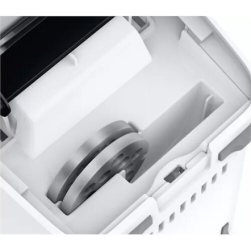 Bosch , Meat mincer , MFW3850B , White , 1800 W , Number of speeds 2 , Throughput (kg/min) 2 , Shredder with 4 drums for: slicing, potato grating, coarse grating and fine grating; Citrus press; Discs: 2,7 / 4 / 8; Sausage horn; Kebbe