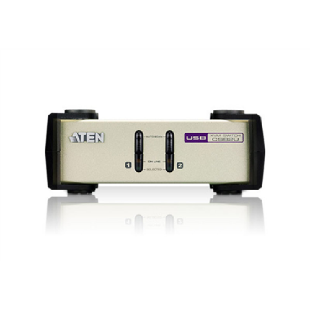Aten 2-Port PS/2-USB VGA KVM Switch CS82U-AT