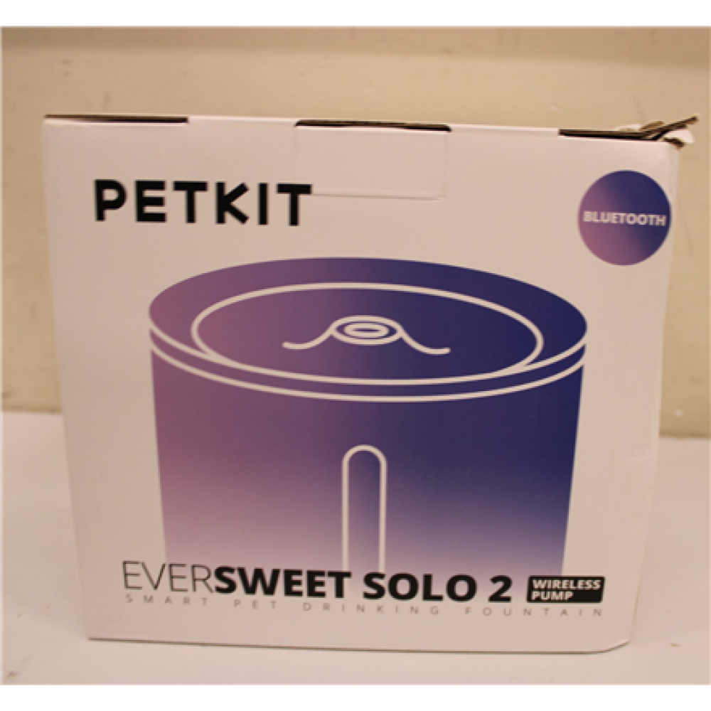 SALE OUT. Petkit P4114 (CT-W2) Eversweet Solo 2 Fountain, White , PETKIT , Smart Pet Drinking Fountain , Eversweet Solo 2 , Capacity 2 L , Filtering , Material Plastic , White , DAMAGED PACKAGING