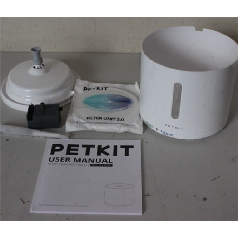 SALE OUT. Petkit P4114 (CT-W2) Eversweet Solo 2 Fountain, White , PETKIT , Smart Pet Drinking Fountain , Eversweet Solo 2 , Capacity 2 L , Filtering , Material Plastic , White , DEMO , 24 month(s)