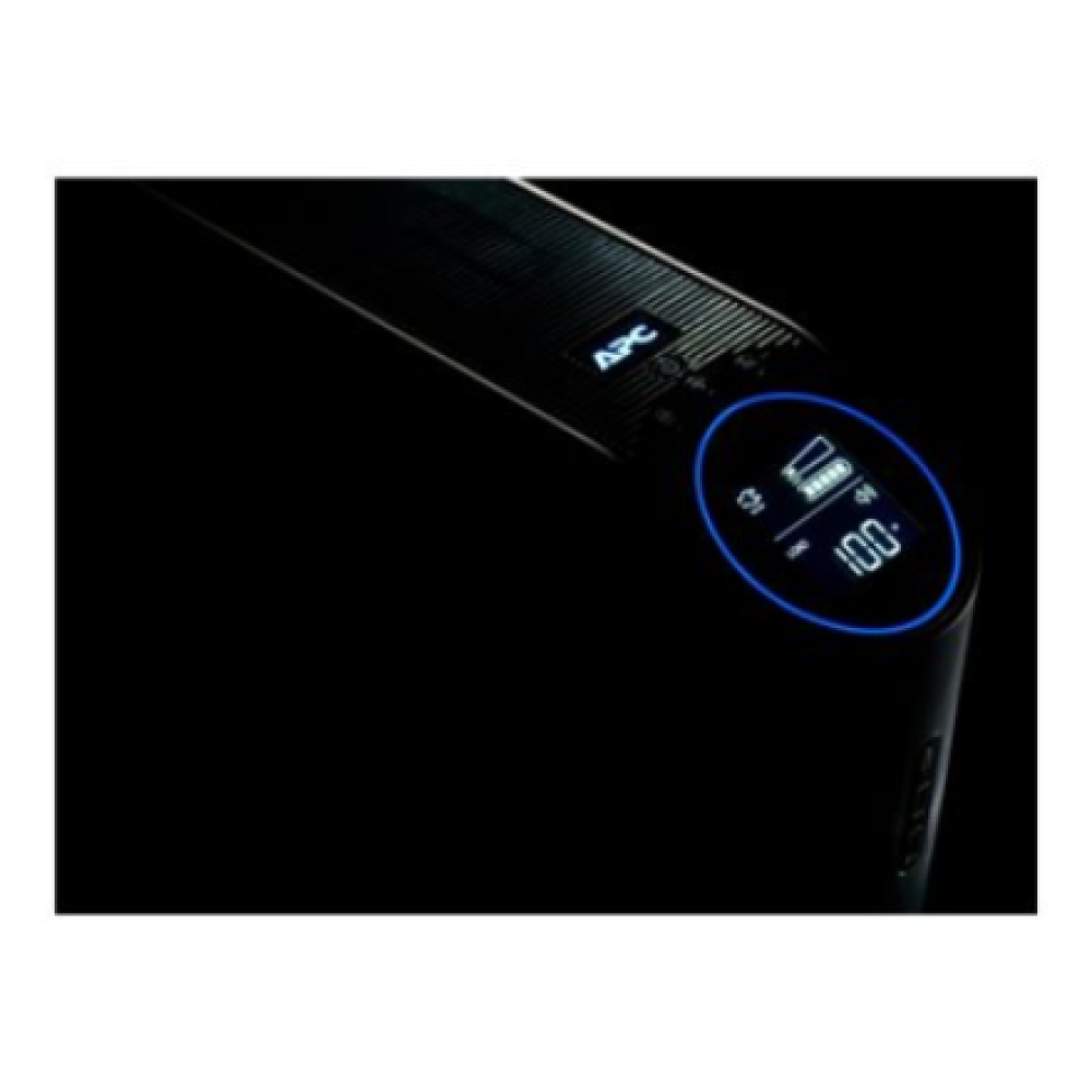 APC Back-UPS Pro for Gaming, 2200VA/1320W, Tower, 230V, 4x Schuko ir 2x IEC C13 lizdai, RGB Light, Pure Sine Wave, Midnight (Black) , Schneider Electric