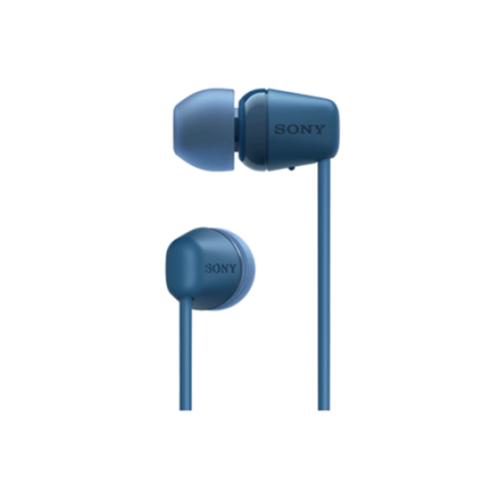 Sony WI-C100 Wireless In-Ear Headphones, Blue Sony Wireless In-Ear Headphones WI-C100 Wireless In-ear Microphone Noise canceling Wireless Blue