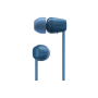 Sony WI-C100 Wireless In-Ear Headphones, Blue Sony Wireless In-Ear Headphones WI-C100 Wireless In-ear Microphone Noise canceling Wireless Blue