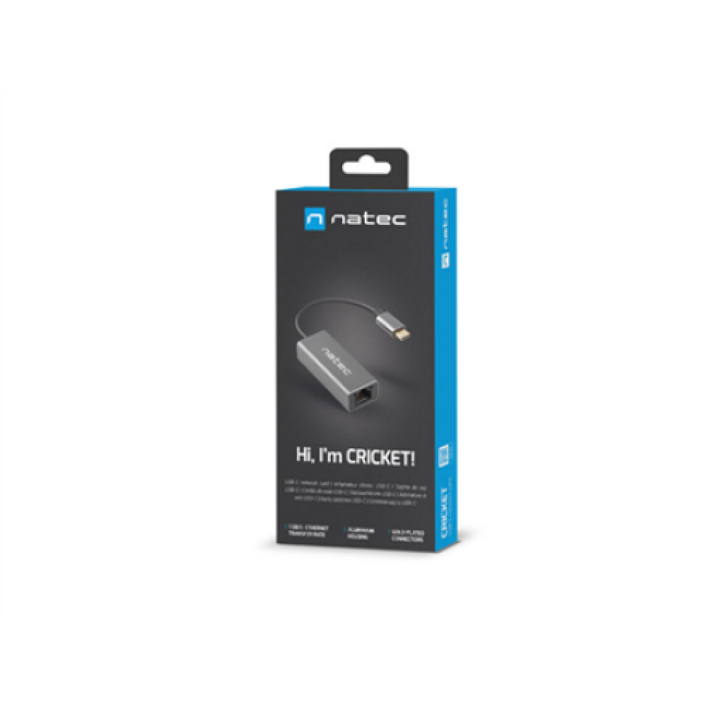 Natec , Ethernet Adapter Network Card , NNC-1925 Cricket USB 3.1