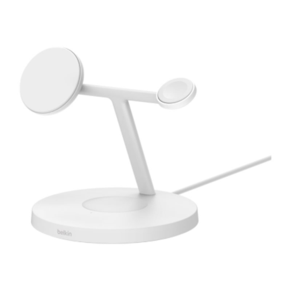 BELKIN BOOST CHARGE PRO 3in1 15w Wireless Charger with Apple watch fast charge, White , Belkin