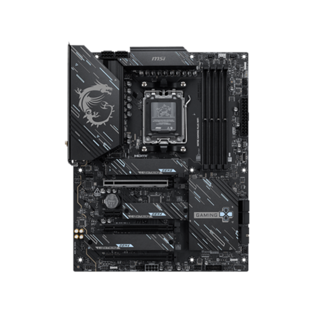 MSI X870E GAMING PLUS WIFI , Processor family AMD , Processor socket AM5 , DDR5 UDIMM , Supported hard disk drive interfaces SATA, M.2 , Number of SATA connectors 4