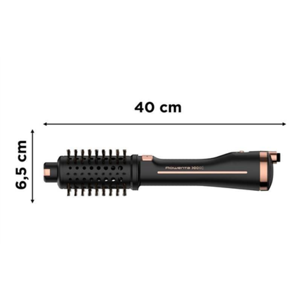 Rowenta Hair brush , Ultimate Experience Virtuose CF9625F0 , Ion conditioning , 750 W , Black