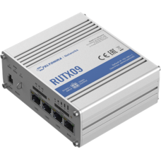 Rugged Industrial LTE-A Cat6 Router , RUTX09 , No Wi-Fi , 10/100/1000 Mbit/s , Ethernet LAN (RJ-45) ports 4 , Mesh Support No , MU-MiMO No , 2G/3G/4G