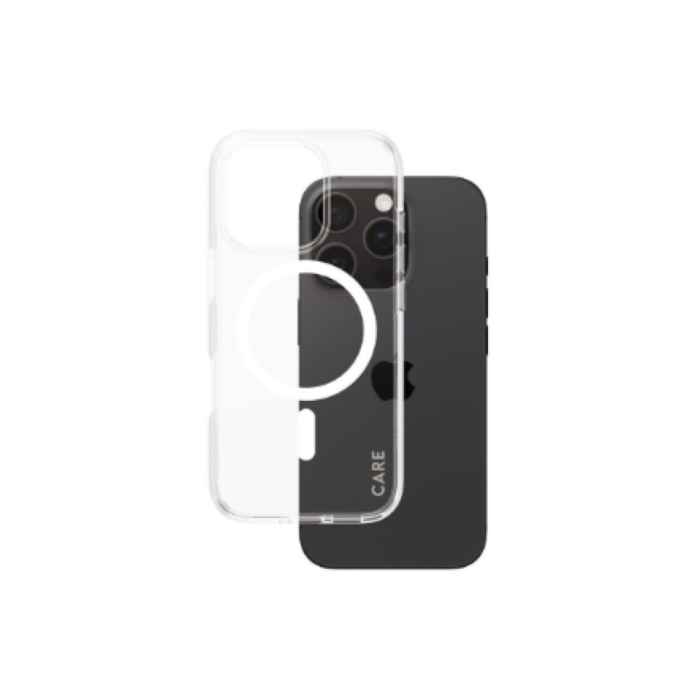 CARE Flagship Case , Back cover , Apple , iPhone 16 PRO , Recycled plastic , White , MagSafe