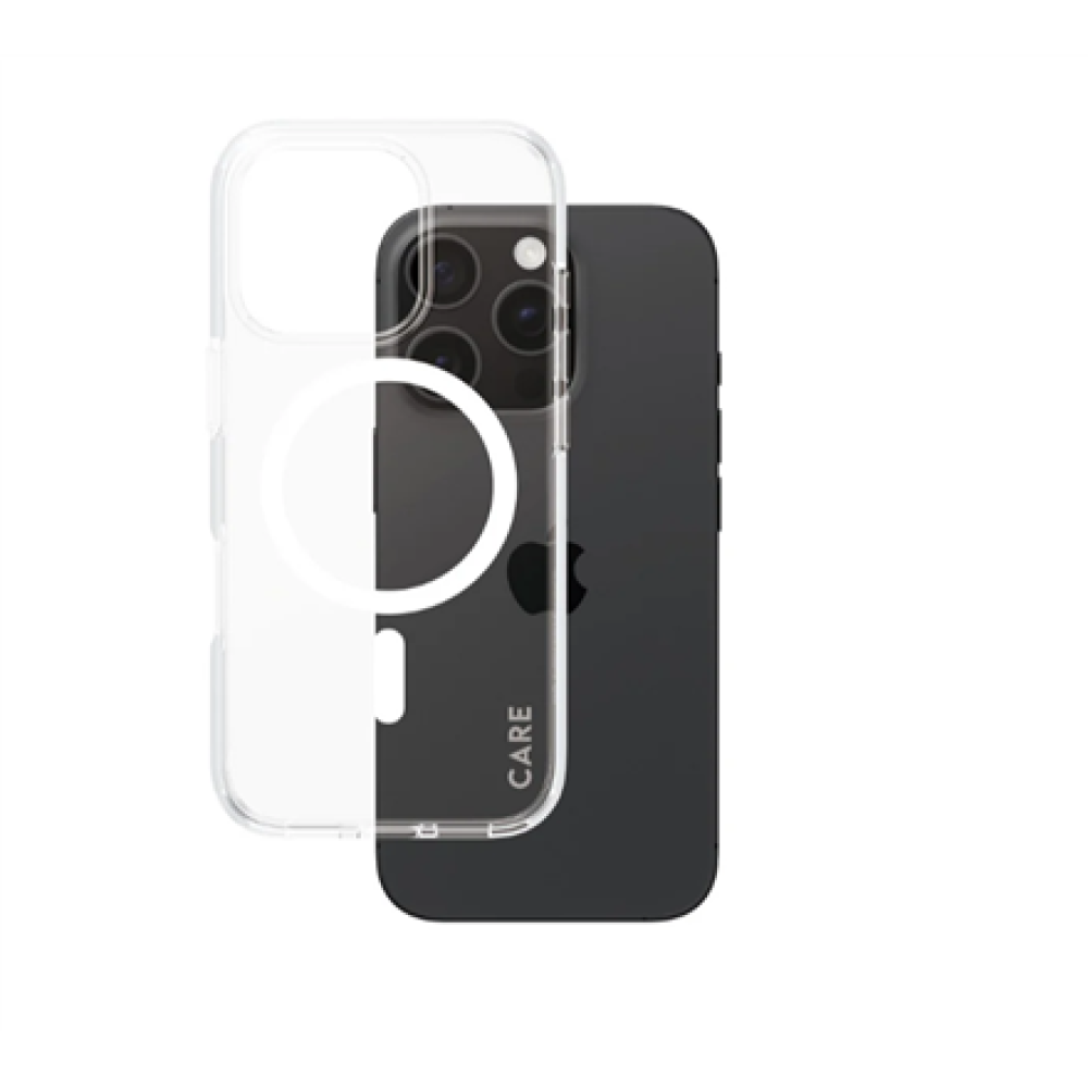 CARE Flagship Case , Back cover , Apple , iPhone 16 PRO , Recycled plastic , White , MagSafe
