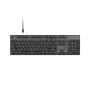 Natec Amberjack , Keyboard , Wired , US , Linear , White backlight, Hot-swappable switches, Anti-ghosting, Built-in memory, Macro recording , Black/Gray