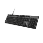 Natec Amberjack , Keyboard , Wired , US , Linear , White backlight, Hot-swappable switches, Anti-ghosting, Built-in memory, Macro recording , Black/Gray
