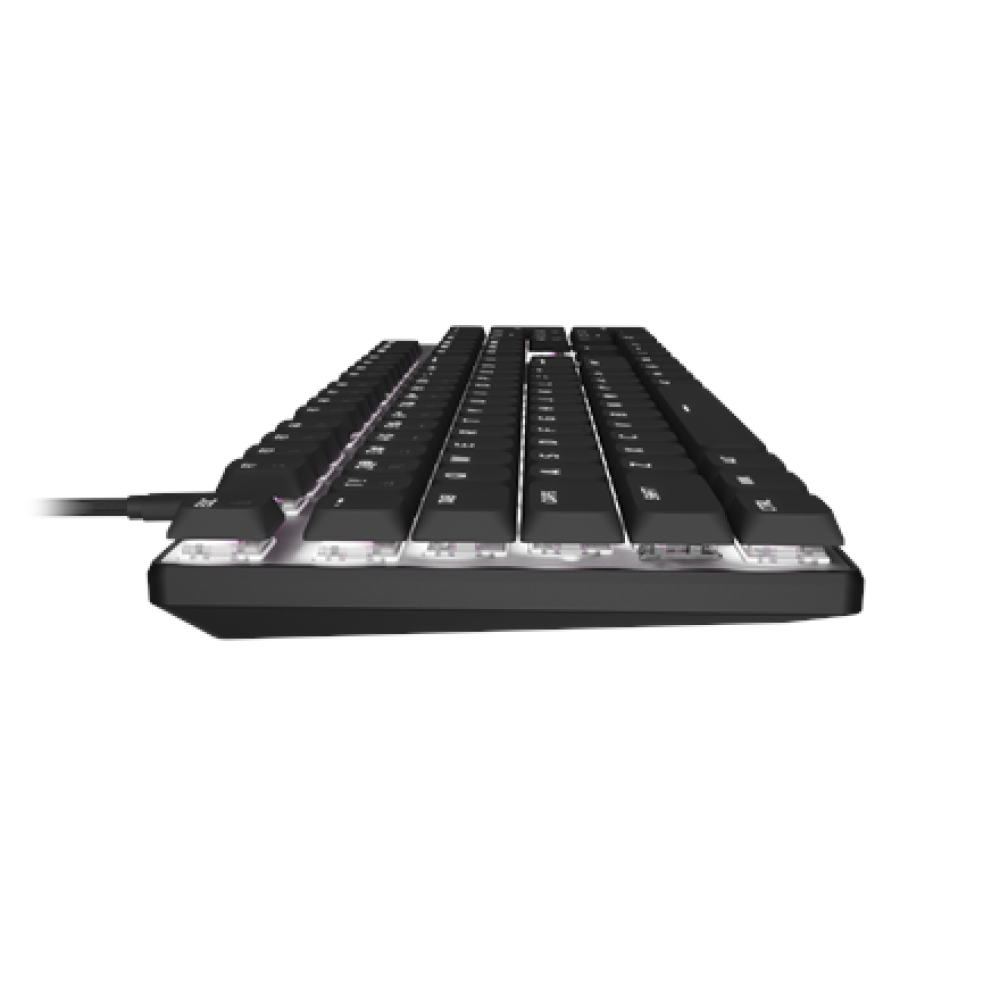 Natec Amberjack , Keyboard , Wired , US , Linear , White backlight, Hot-swappable switches, Anti-ghosting, Built-in memory, Macro recording , Black/Gray
