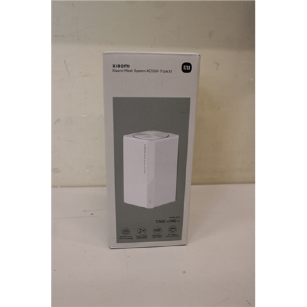 SALE OUT. Xiaomi Mesh System AC1200 EU(1-pack) , Xiaomi Mesh System , AC1200 EU (1-pack) , 802.11ac , 867 Mbit/s , 10/100/1000 Mbit/s , Ethernet LAN (RJ-45) ports 2 , Mesh Support Yes , MU-MiMO No , No mobile broadband , Antenna type Internal , 6 month(s)