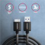 AXAGON Data and charging cable, 1 m , BUMM3-AM10AB , USB Type A to USB Type Micro-B