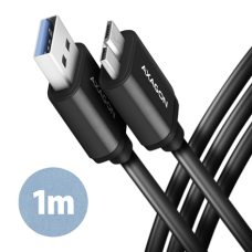 AXAGON Data and charging cable, 1 m , BUMM3-AM10AB , USB Type A to USB Type Micro-B