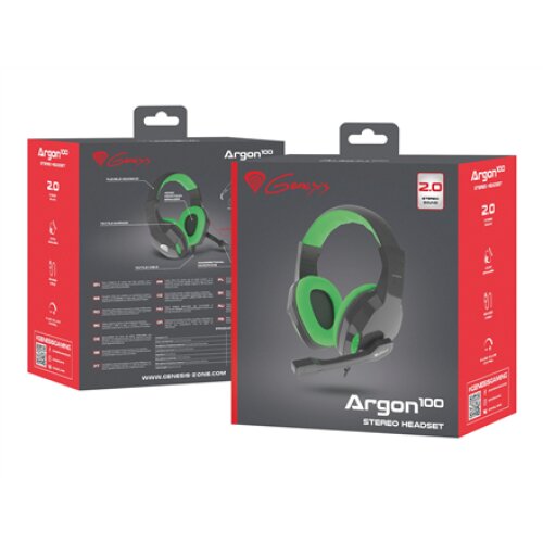 Genesis , Headband/On-Ear , Gaming Headset , ARGON 100
