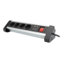 Digitus , Office Power Strip , DA-70614 , Silver/Black