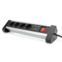 Digitus , Office Power Strip , DA-70614 , Silver/Black