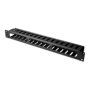 Digitus , 1U cable management cage detachable rear plate , DN-97617 , For installation on the 483 mm (19“) profile rails , Black