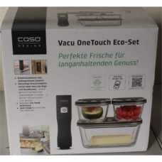SALE OUT. Caso Vacu OneTouch Vacuum sealer Eco-Set , Black , DEMO