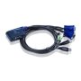 Aten 2-Port USB VGA/Audio Cable KVM Switch (0.9m) Aten , 2-Port USB VGA/Audio Cable KVM Switch (0.9m)