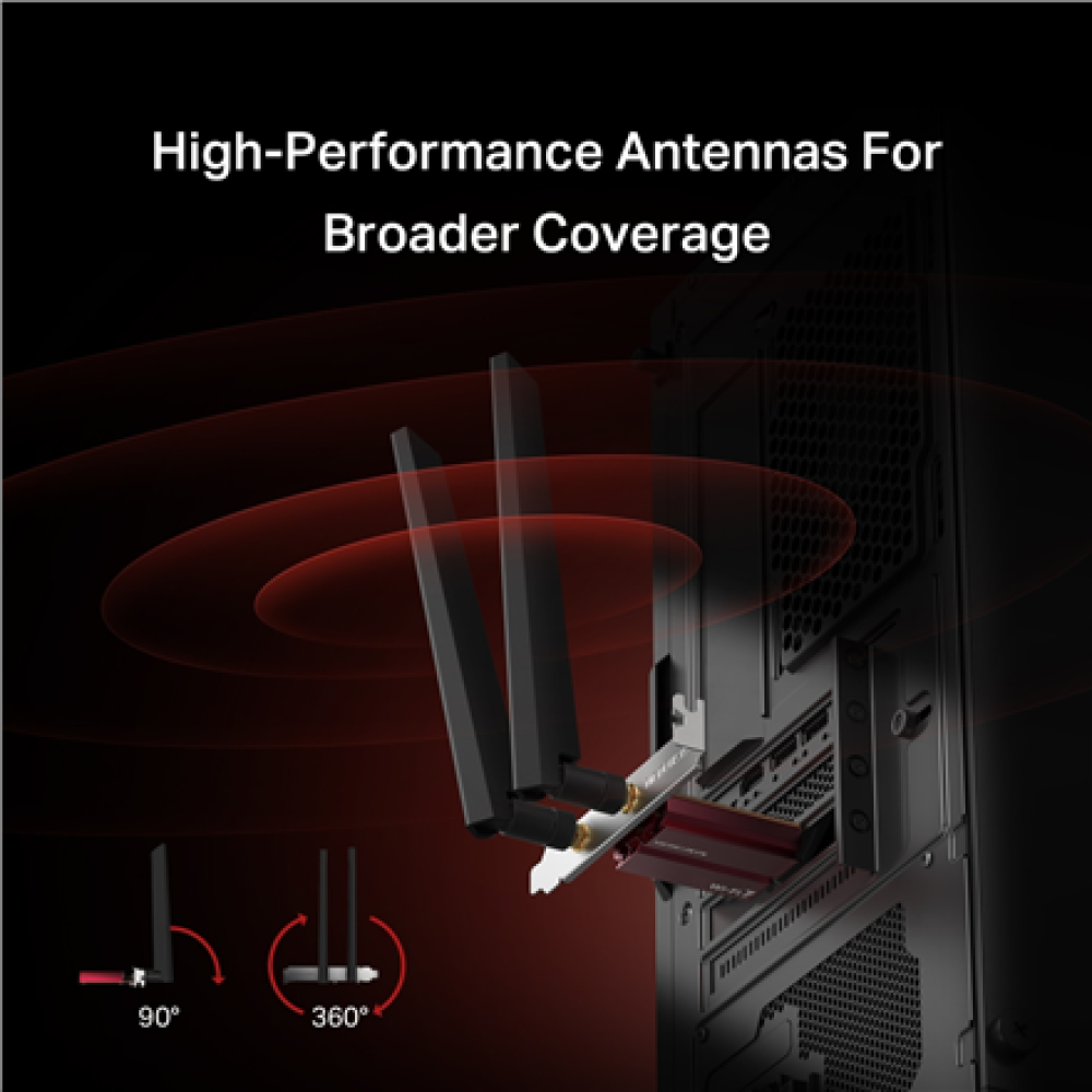 Mercusys BE9300 WiFi 7 Bluetooth 5.4 PCIe Adapter , MA47BE