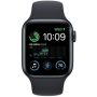 Apple Watch SE MNJT3EL/A Smart watches GPS (satellite) Retina LTPO OLED Touchscreen 40mm Waterproof Bluetooth Wi-Fi Midnight