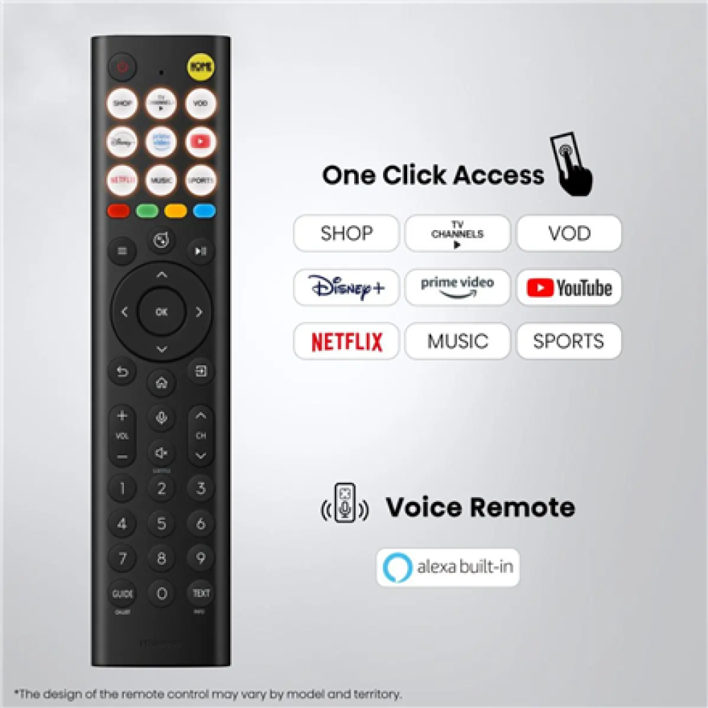 Hisense TV , 55U7SE , 55 , Smart TV , VIDAA Smart OS , UHD , Black