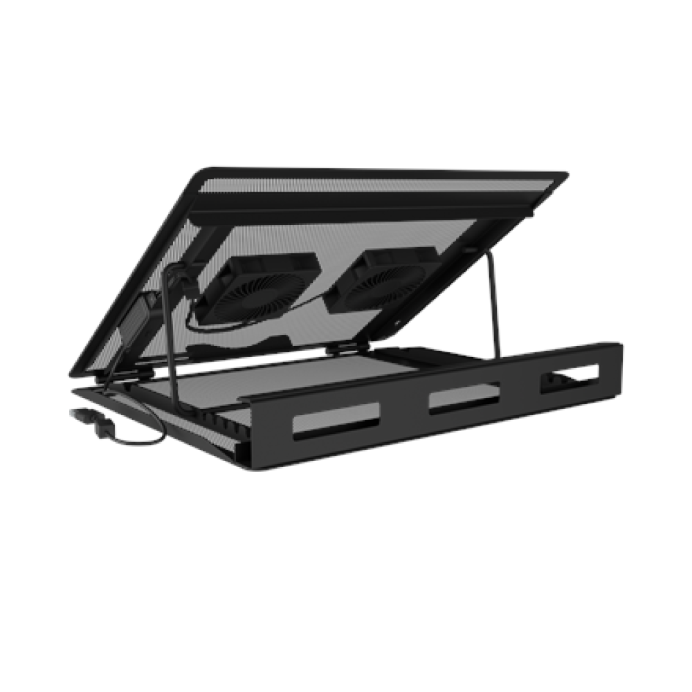 Natec , Laptop Cooler Pad, 2 Fans , Tern 2 Plus , Black