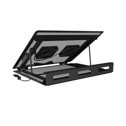 Natec , Laptop Cooler Pad, 2 Fans , Tern 2 Plus , Black
