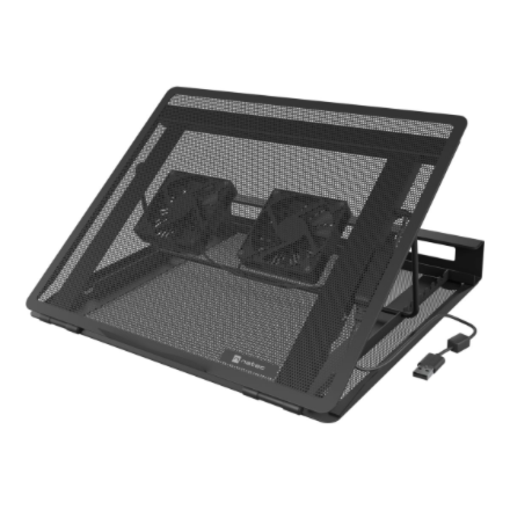 Natec , Laptop Cooler Pad, 2 Fans , Tern 2 Plus , Black