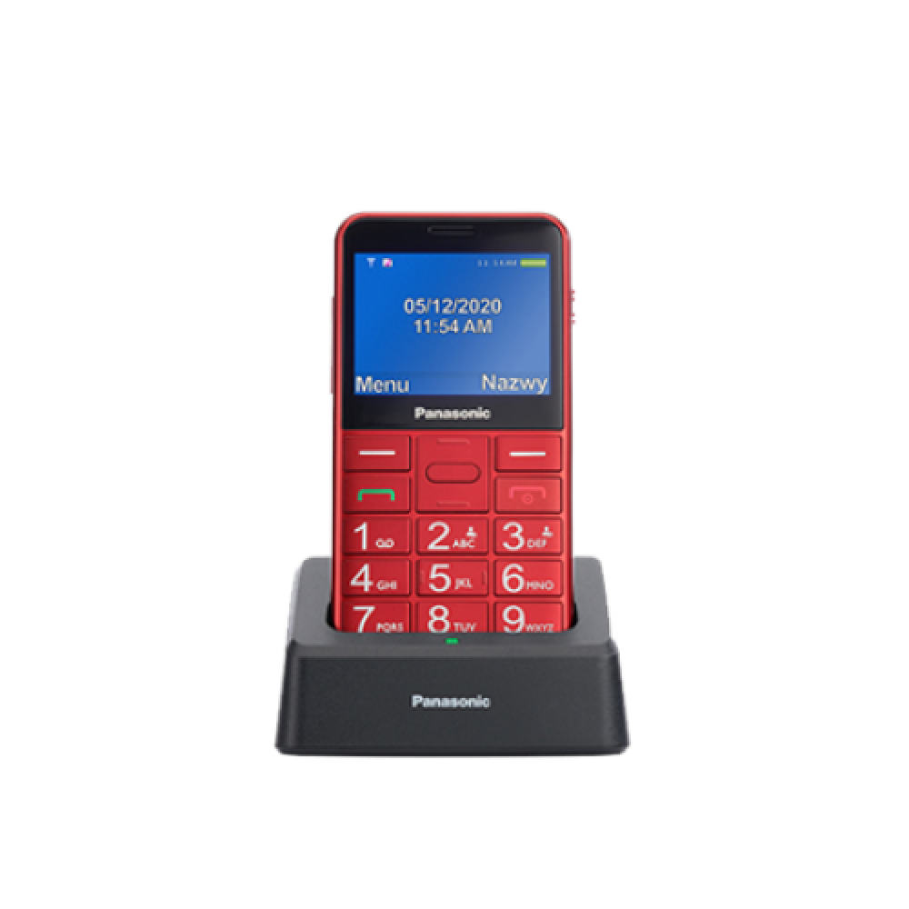 Panasonic , KX-TU155EXBN , Red , 2.4 , TFT-LCD , microSD/microSDHC MB , Bluetooth , USB version micro USB , Built-in camera , Main camera resolution 0.3 MP
