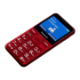 Panasonic , KX-TU155EXBN , Red , 2.4 , TFT-LCD , microSD/microSDHC MB , Bluetooth , USB version micro USB , Built-in camera , Main camera resolution 0.3 MP