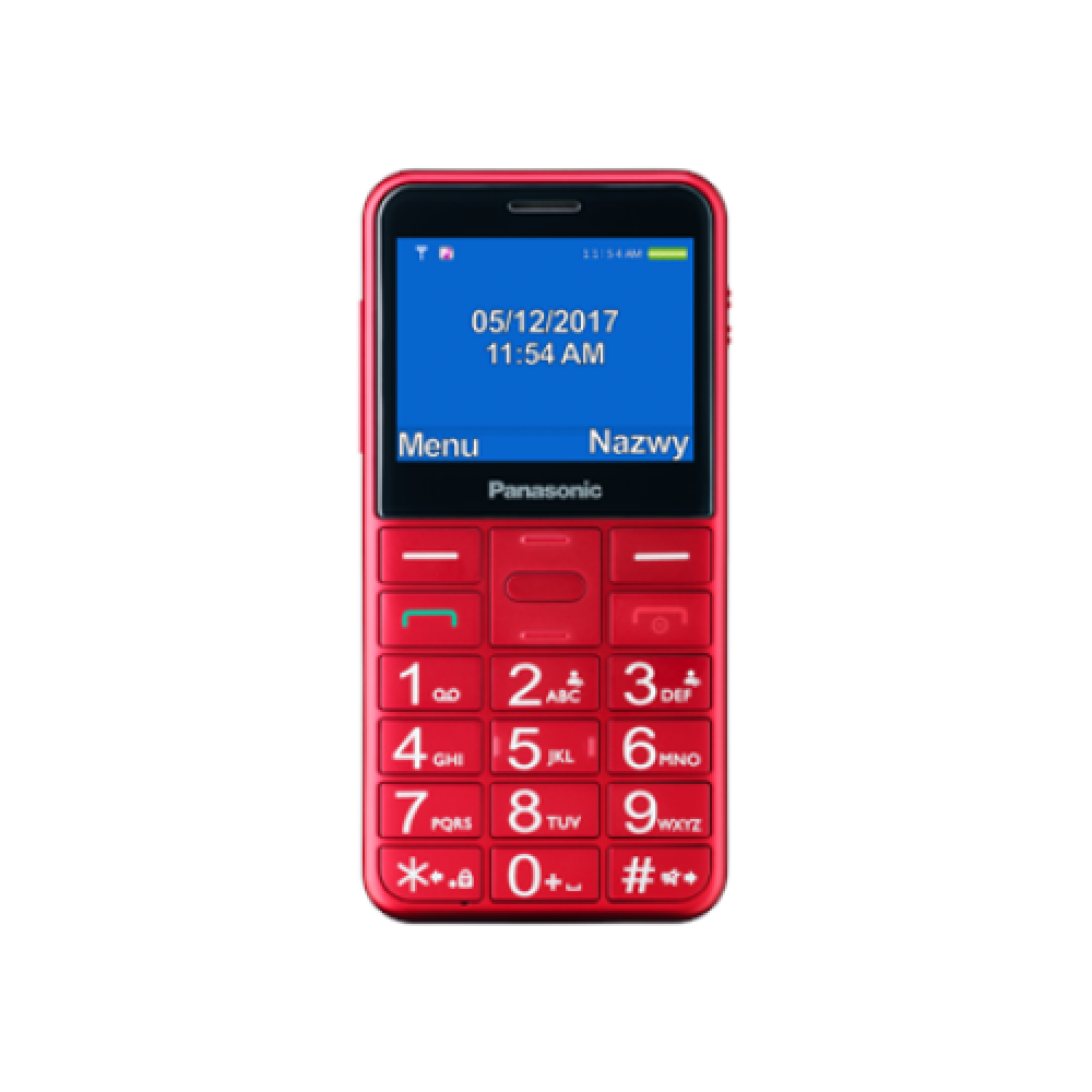 Panasonic , KX-TU155EXBN , Red , 2.4 , TFT-LCD , microSD/microSDHC MB , Bluetooth , USB version micro USB , Built-in camera , Main camera resolution 0.3 MP