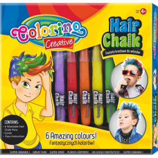 COLORINO KIDS , Hair Crayons BOYS 6 Colors, 36988PTR COLORINO KIDS , Hair Crayons BOYS 6 Colors, 36988PTR