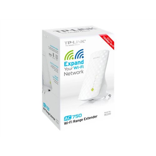 TP-LINK , Extender , RE200 , 802.11ac , 2.4GHz/5GHz , 300+433 Mbit/s , 10/100 Mbit/s , Ethernet LAN (RJ-45) ports 1 , MU-MiMO No , no PoE , Antenna type 3xInternal