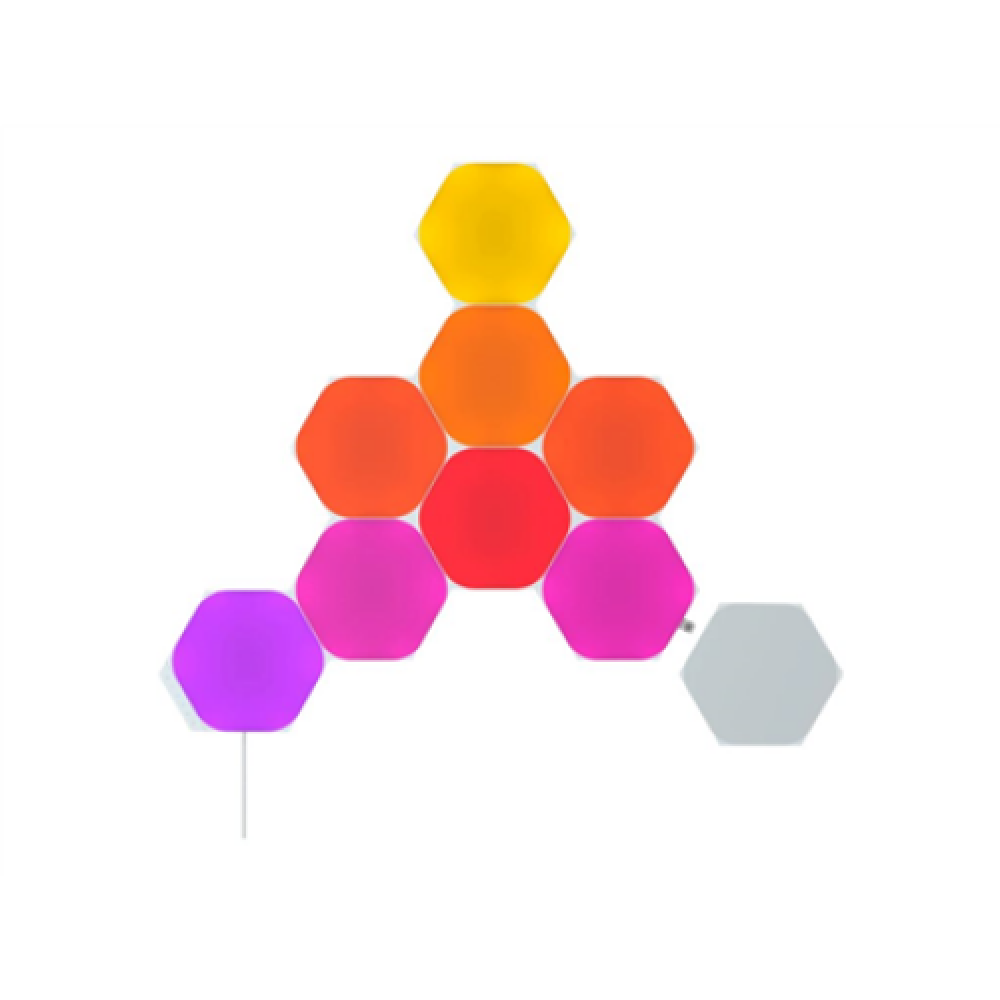 Nanoleaf , Shapes Black Hexagons Starter Kit (9 panels) , 42 W , WiFi